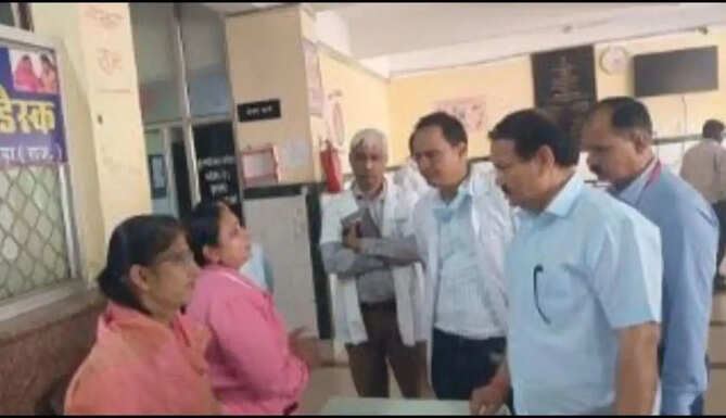 banswara M G Hospital Inspection