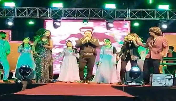 Bollywood actor Govinda in Salumber