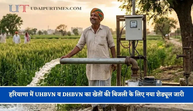 हरियाणा में UHBVN व DHBVN का खेतों की बिजली के लिए नया शेड्यूल जारी, सभी किसान साथी जरूर करें चेक&nbsp;