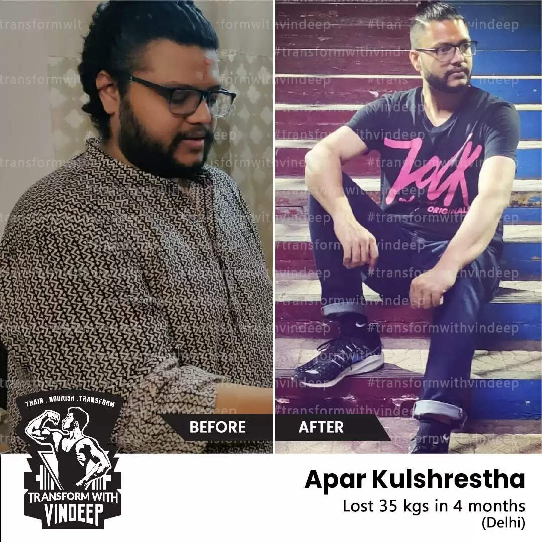 Inspiration to Transformation Weight Loss Vindeep Fitlist Udaipur Fitness Nutrition Expert Global FItness Expert from Udaipur