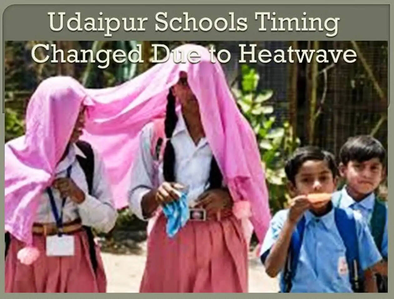 School timing changes