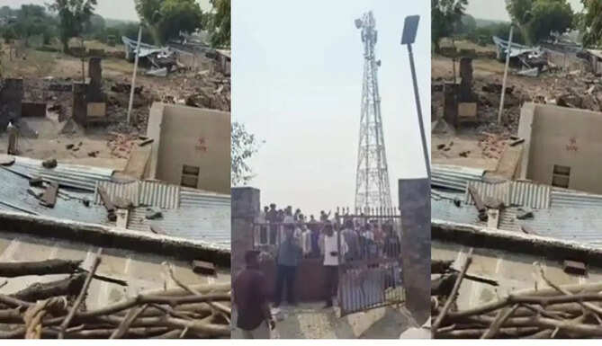Blast in Pickup at bhilwara