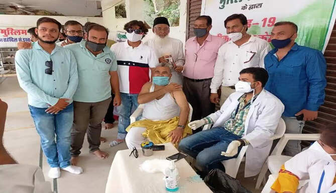 vaccination at paltan masjid udaipur