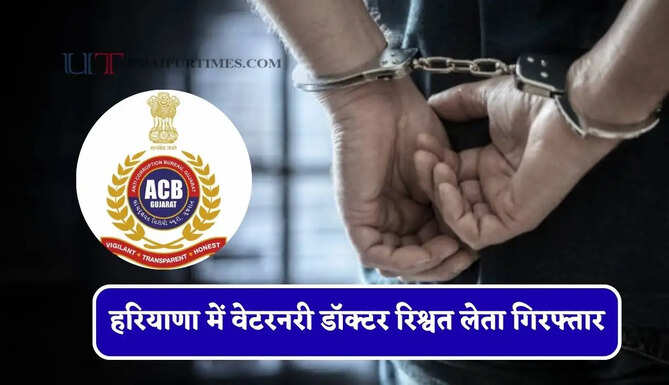 हरियाणा में वेटरनरी डॉक्टर रिश्वत लेता गिरफ्तार, 28 हजार रुपए लेते ACB ने पकड़ा
