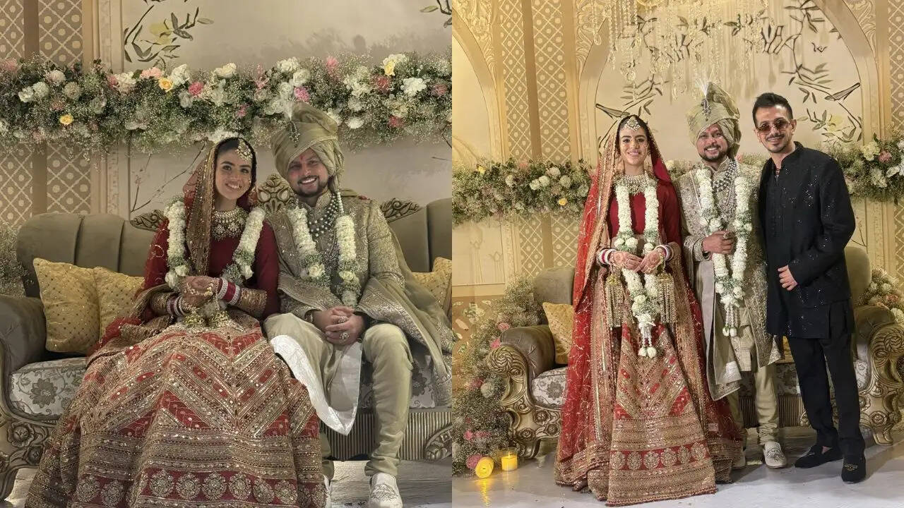 Kuldeep Yadav Marries Girlfriend Vanshika Singh in Mussoorie, Chahal Shares Wedding Pics