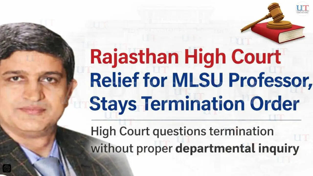 Rajasthan High Court grants interim relief to MLSU Physics Professor Mahendra Singh Dhaka in termination case