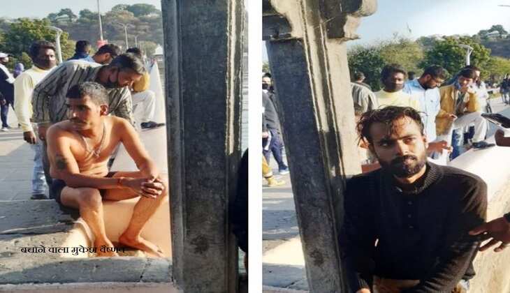 लोग देखते रहे खिलौने वाले ने छलाँग लगा कर बचाई डूब रहे व्यक्ति की जान