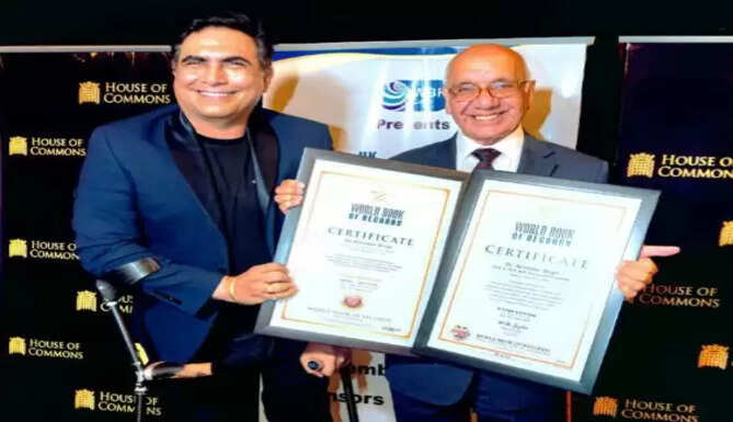 British Parliament Award for Dr Arvinder Singh, House of Commons Award for Dr Arvinder Singh