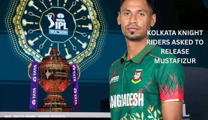 &ldquo;Mustafizur Rahman in action for KKR &ndash; IPL 2026 release news&rdquo;