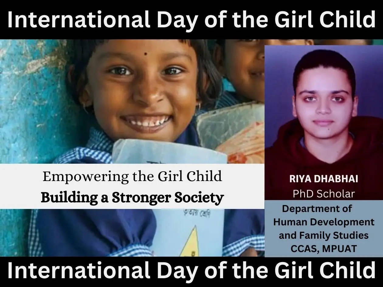 International Day of the Girl Child Empower the Girl Child,  Building a Stronger Society, UdaipurTimes