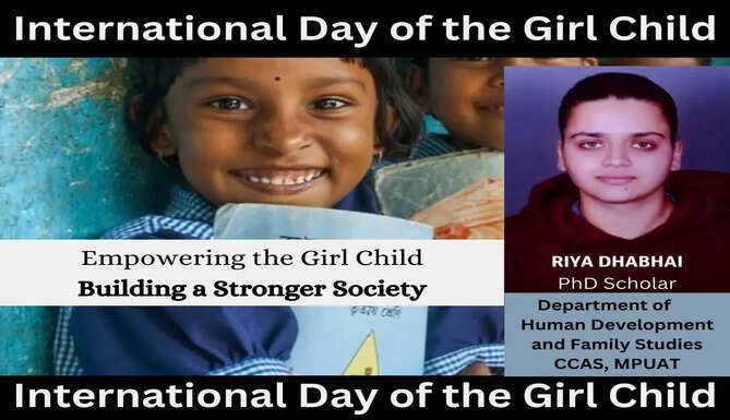 International Day of the Girl Child Empower the Girl Child,  Building a Stronger Society, UdaipurTimes