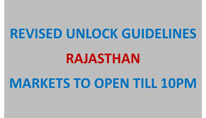 unlock rajasthan markets in udaipur to open till 10pm