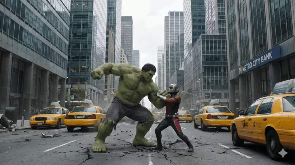 &ldquo;Hulk AI video scene showing an emotional Hulk in a village setting used for viral YouTube Shorts and Instagram Reels&rdquo;