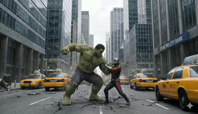 &ldquo;Hulk AI video scene showing an emotional Hulk in a village setting used for viral YouTube Shorts and Instagram Reels&rdquo;