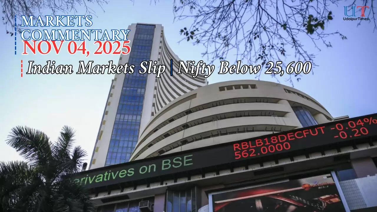 Indian stock market falls on November 4 as Nifty drops below 25,600 and Sensex declines, market outlook and analysis