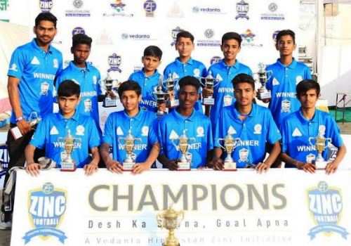 जिंक फुटबॉल यूथ टूर्नामेंट में राजसमंद की लगभग 200 फुटबॉल प्रतिभाओं ने दिखाया हूनर