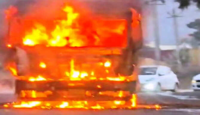 fire in truck
