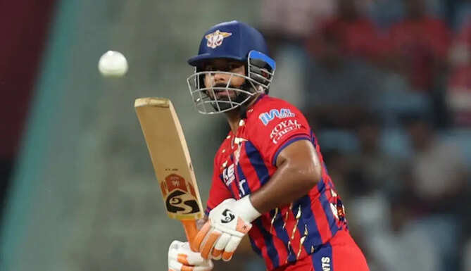 Rishabh Pant during Lucknow Super Giants match against Chennai Super Kings in IPL 2026