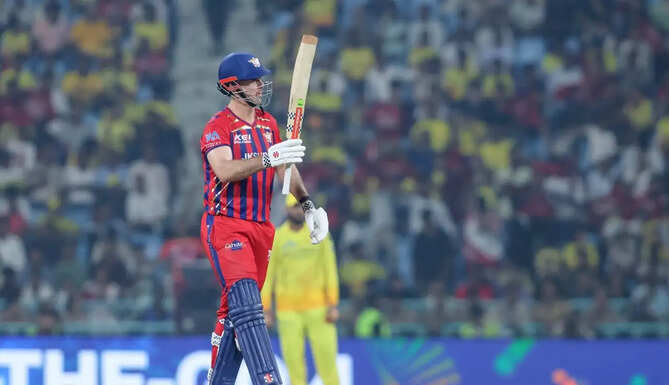 Mitchell Marsh and Nicholas Pooran during Lucknow Super Giants&rsquo; dominant win against Chennai Super Kings in IPL 2026