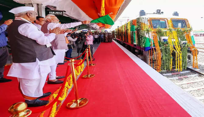 Bikaner Mumbai Train flag off by Modi