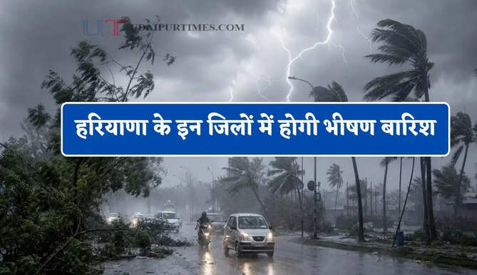हरियाणा के इन जिलों में होगी भीषण बारिश, विभाग ने जारी किया यलो अलर्ट
