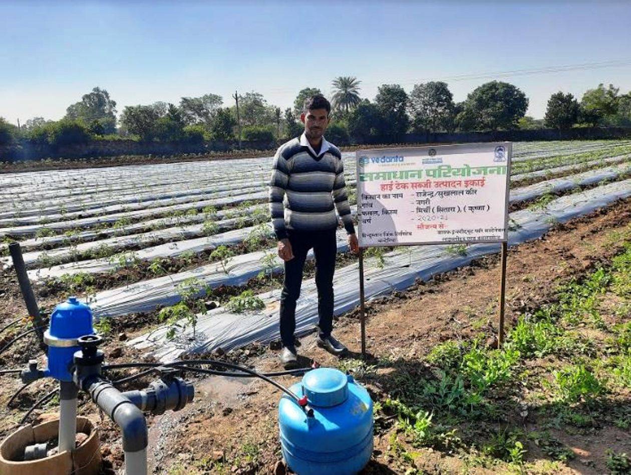 हिन्दुस्तान जिंक की समाधान से जुडे़ किसान उगा रहें हाईवेल्यू फल और सब्जियां