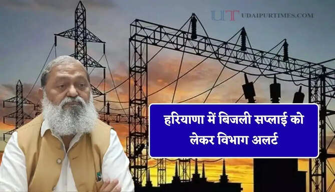 हरियाणा में बिजली सप्लाई को लेकर विभाग अलर्ट, मंत्री विज ने किया बड़ा ऐलान&nbsp;