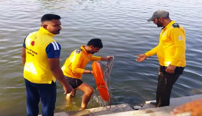 man drown in goverdhan sagar