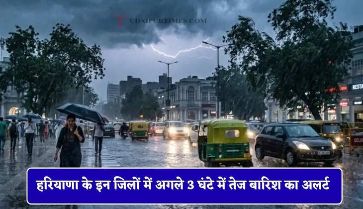 हरियाणा के हिसार समेत इन जिलों में बदला मौसम ! अगले 3 घंटे में तेज बारिश का अलर्ट&nbsp;