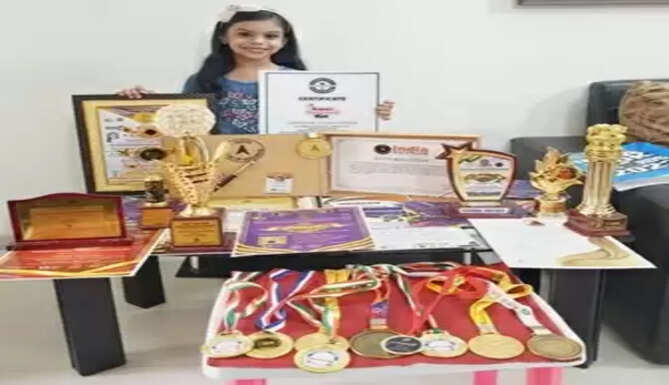 Udaipur 6 year old india book of records anaisha vijayvergia