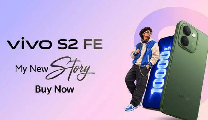 Vivo S2 FE smartphone with a 10,000mAh battery, 120Hz AMOLED display and 50MP Sony camera