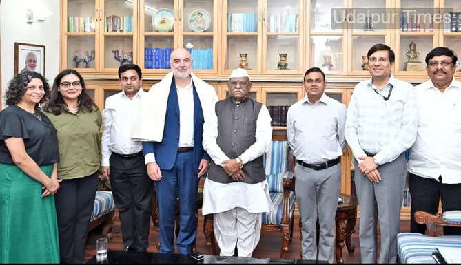 Governor Haribhau Bagde promoting Rajasthan-Australia collaboration for tribal heritage conservation in Udaipur.