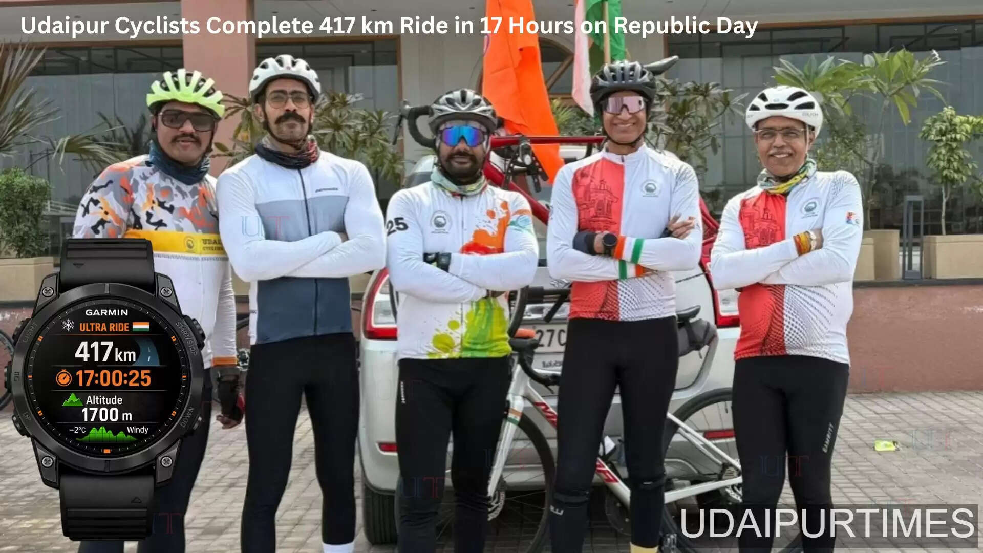 The cyclists endured the bitter cold of January, along with fierce headwinds, rain, and adverse weather conditions throughout their journey