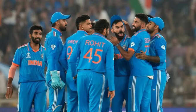 India and New Zealand players during an international cricket match ahead of the 2026 all-format series.