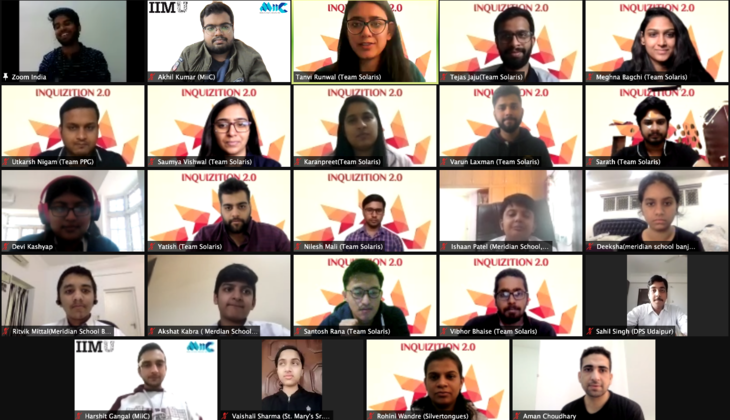 Battle of Minds - INQUIZITION 2.0 | Solaris '20-21 pre-event held online by Indian Institute of Management, Udaipur