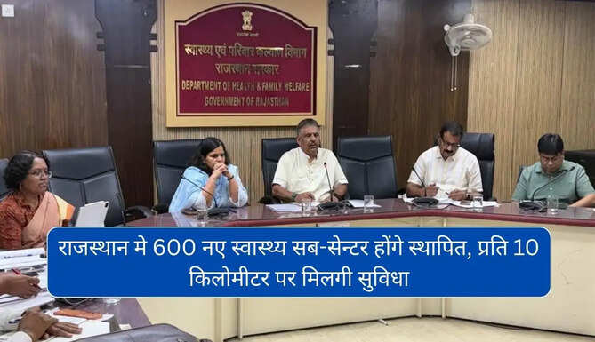 Health Sub Centers Established in rajasthan