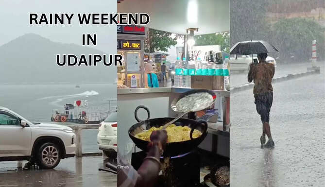 Rains in Udaipur: Late Evening Witnesses Heavy Downpour