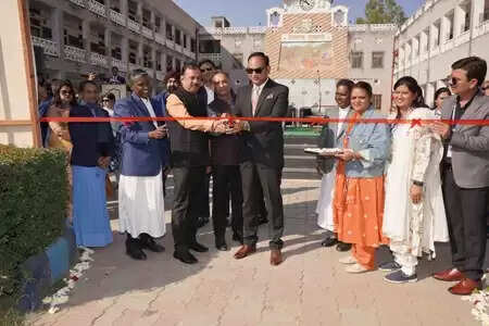 Students managing stalls at the Children&rsquo;s Fair organized at St. Paul&rsquo;s School Udaipur on Children&rsquo;s Day.