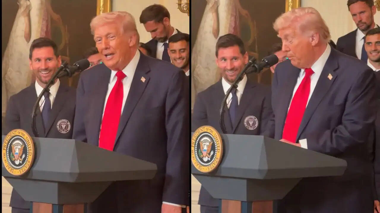 Doland Trump Mentions Ronaldo While Welcoming Messi During Inter Miami&rsquo;s White House Visit