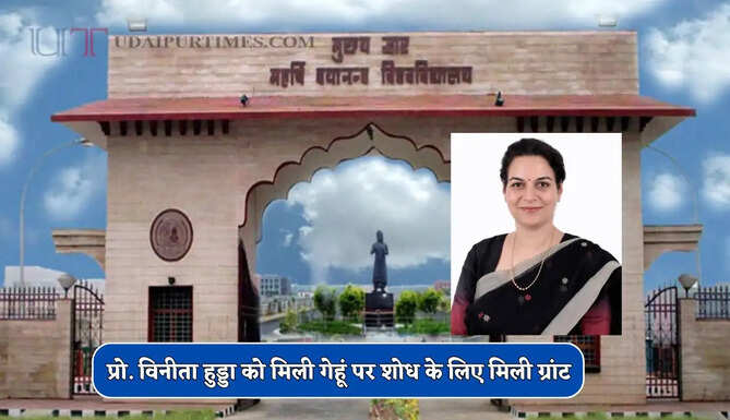 MDU रोहतक की प्रो. विनीता हुड्डा को मिली 25 लाख रुपये की ग्रांट, गेहूं पर करेंगी शोध