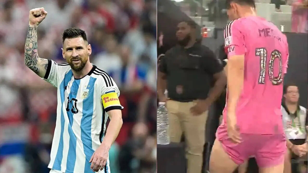 Lionel Messi during an Inter Miami training session as fans discuss his fitness ahead of FIFA World Cup 2026