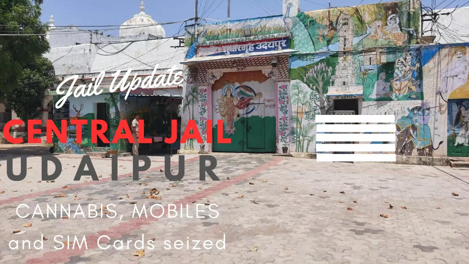 Udaipur Central Jail Cannabis Mobile Phone recovered from inmates in Udaipur Jail