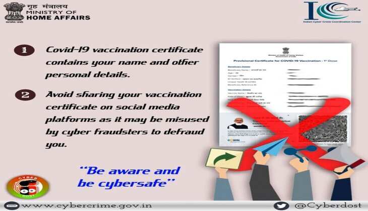 covid vaccination certificate alert