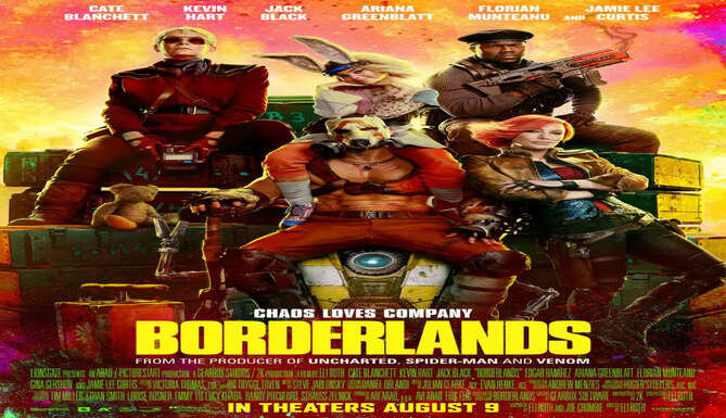 'Borderlands' features&nbsp;Cate Blanchett, Kevin Hart, Jack Black, Ariana Greenblatt, Edgar Ramirez, Florian Munteanu, and Jamie Lee Curtis. releasing on August 9 2024