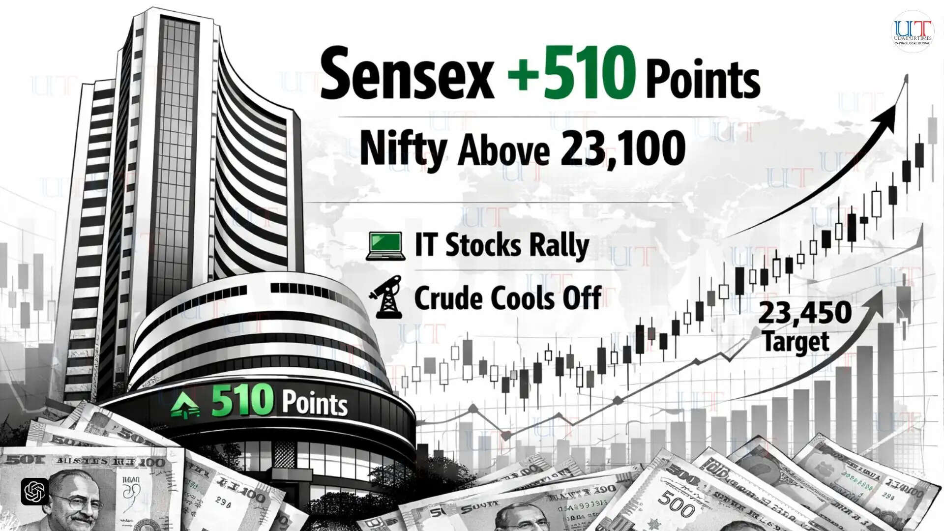 Sensex and Nifty rise on April 7 led by IT stocks and easing crude oil prices