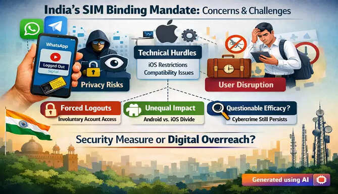 Indian government SIM Binding mandate raises concerns over privacy, feasibility, and digital inclusion for messaging apps