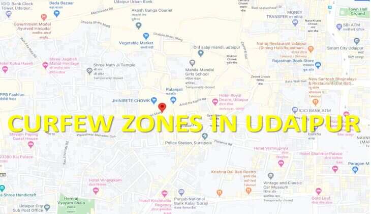Curfew zones in Udaipur - Collector Anandi ORDERS evacuation of highly infected areas