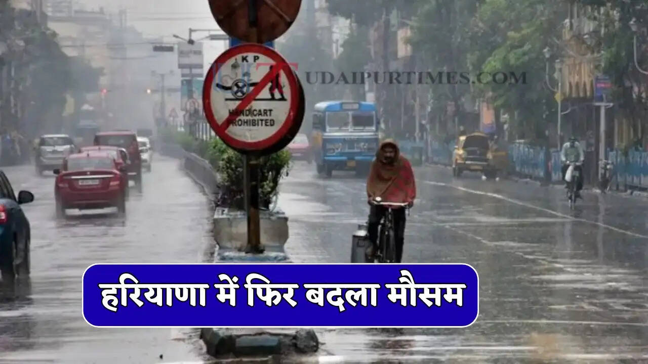 हरियाणा में फिर बदला मौसम, इन जिलों में बारिश का अलर्ट ! देखें नई रिपोर्ट