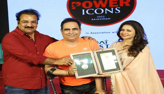Rajsthan Icon Award Dr Arvinder Singh Arth Fitness CEO MD Bhagyashree
