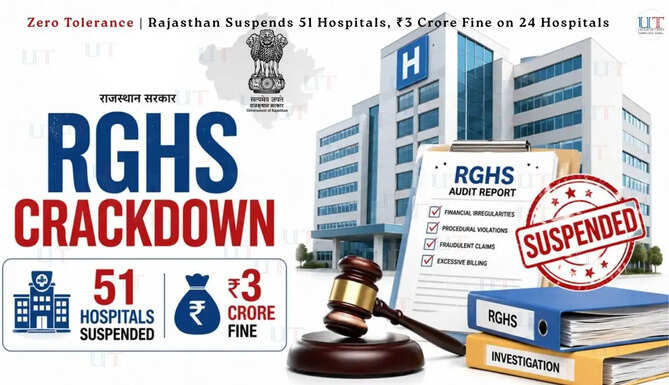 Rajasthan Suspends 51 Hospitals, ₹3 Crore Fine on 24 Hospitals RGHS Zero Tolerance Government News Rajasthan